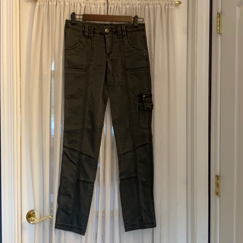 Anthropologie Marrakech Cargo Topstitch Pants